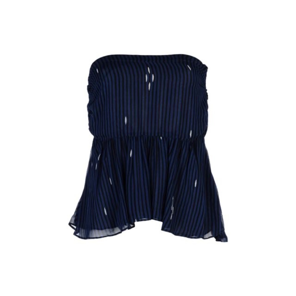 Isabel Marant Étoile striped peplum tube top